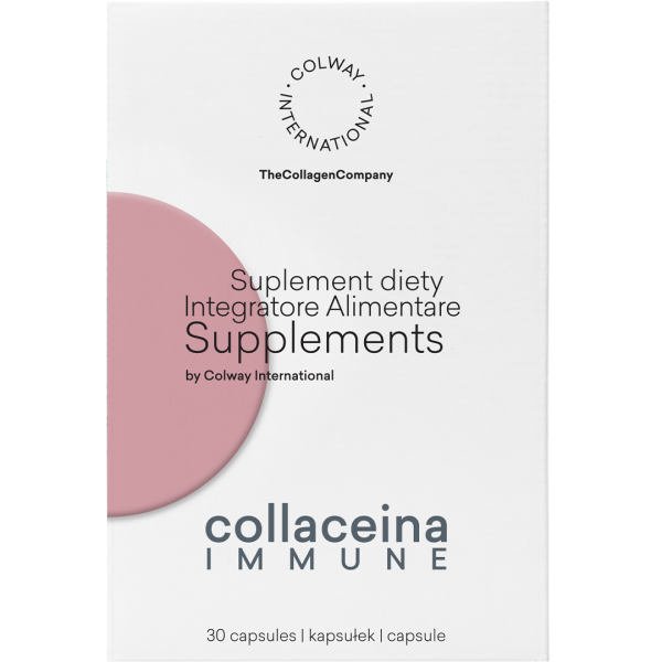 Collaceina Immune Colway – różowe pudełko suplementu diety, 30 kapsułek