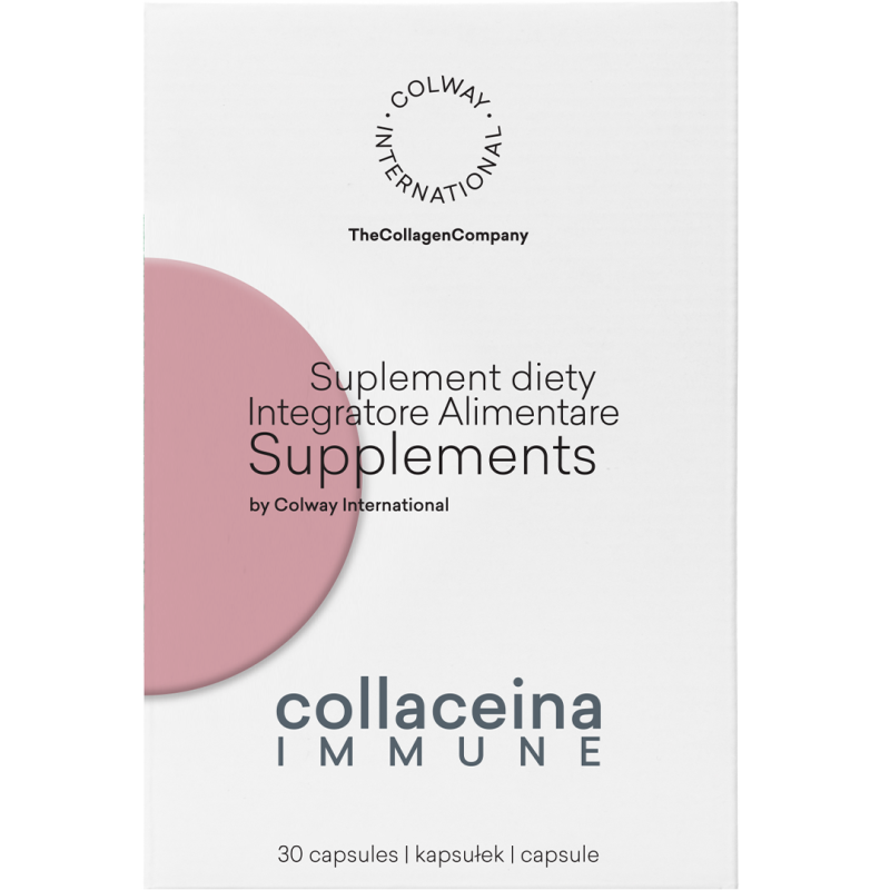 Collaceina Immune Colway – różowe pudełko suplementu diety, 30 kapsułek