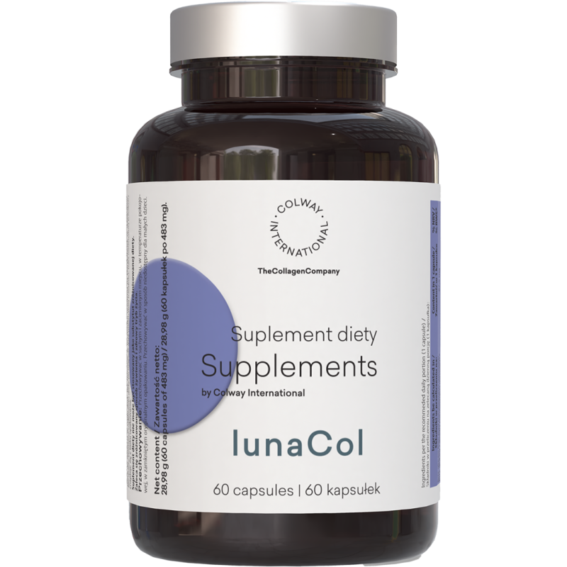 LunaCol suplement diety Colway – ciemna butelka kapsułek 60 sztuk